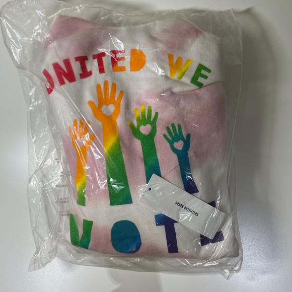 Medium Tie-Dye United We Vote hoodie sweatshirts - Picture 4 of 7